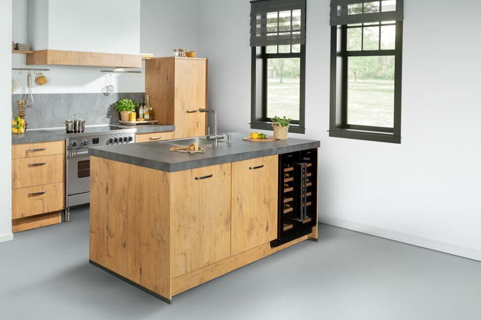 Kleine keuken kookeiland